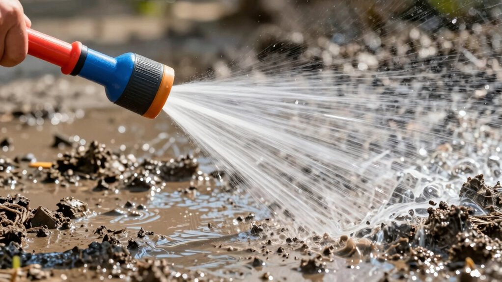 adjust nozzle angle water flow