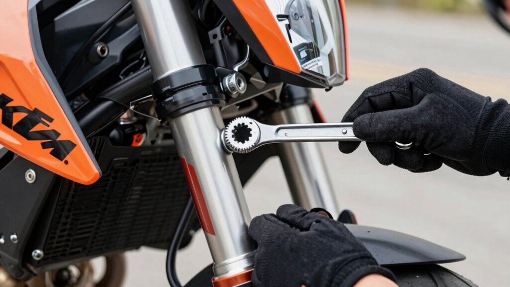 adjust spring preload accurately