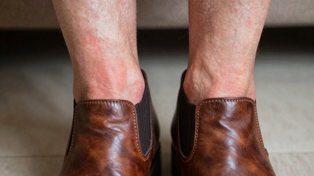 breaking in discomfort softening shoes