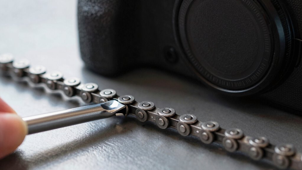 chain wear indicates unsafe riding