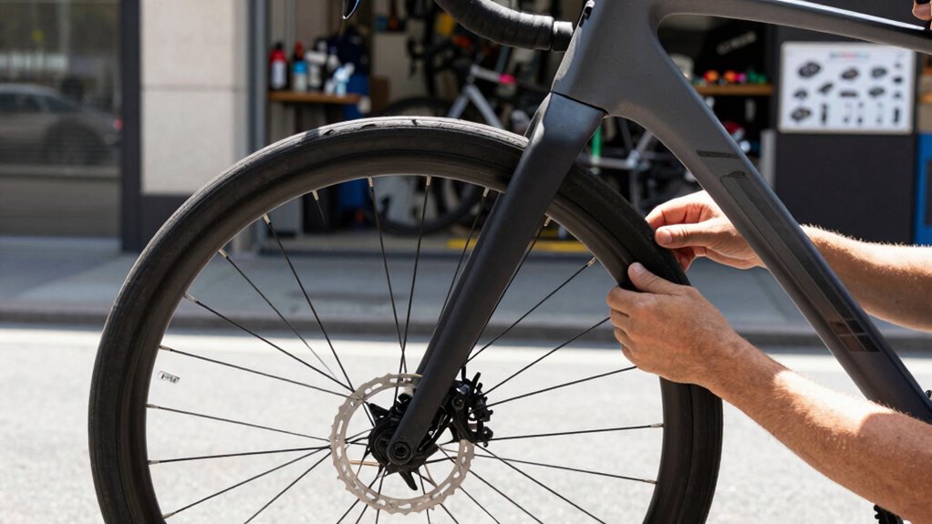 check headset and wheel components