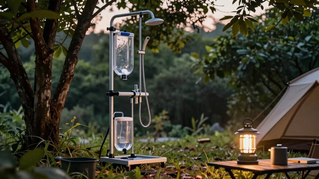 choosing portable camp showers