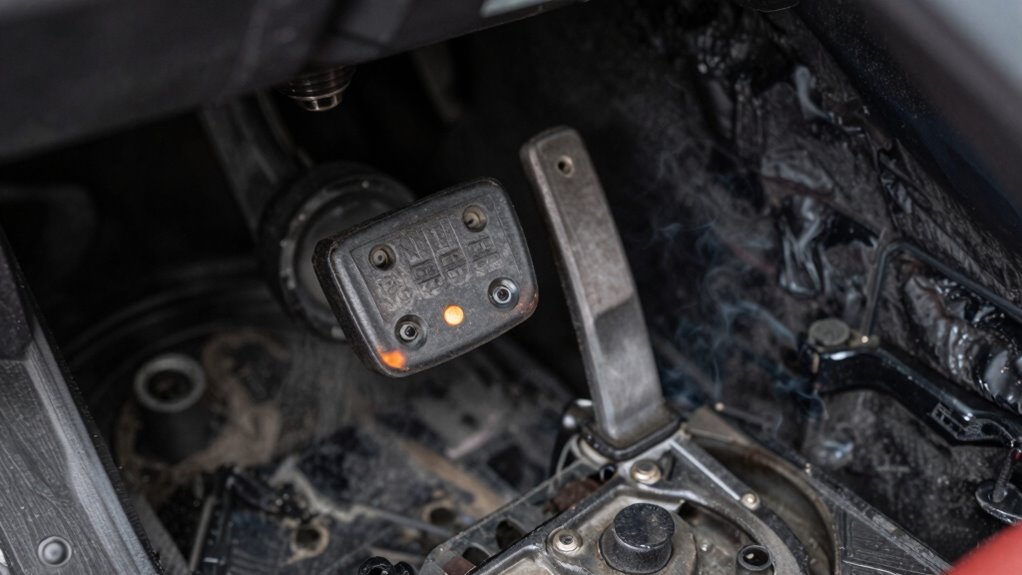 clutch overheating and damage