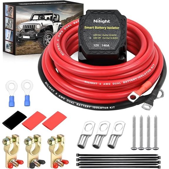 dual battery isolator kit
