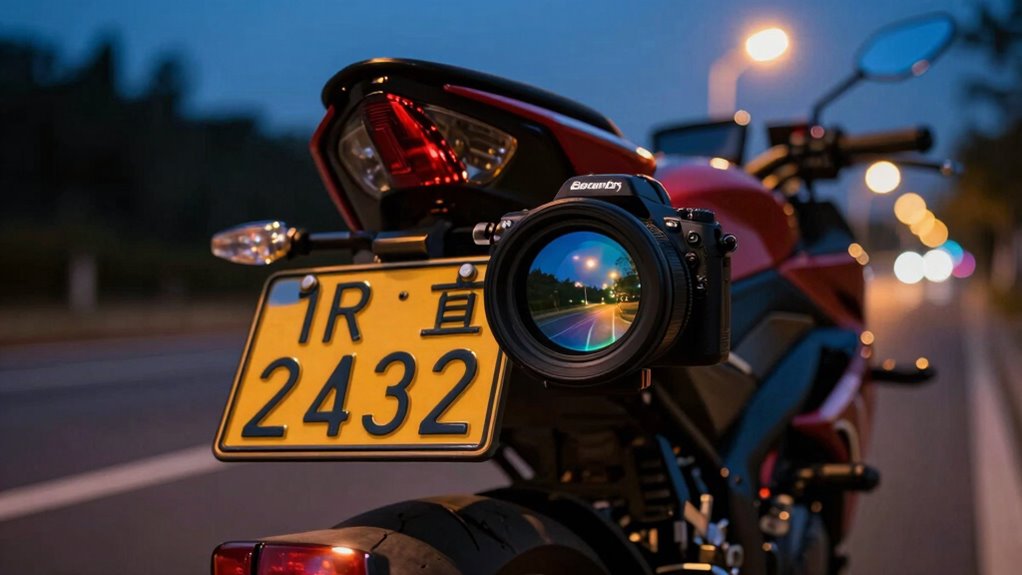 enhanced night license plate capture