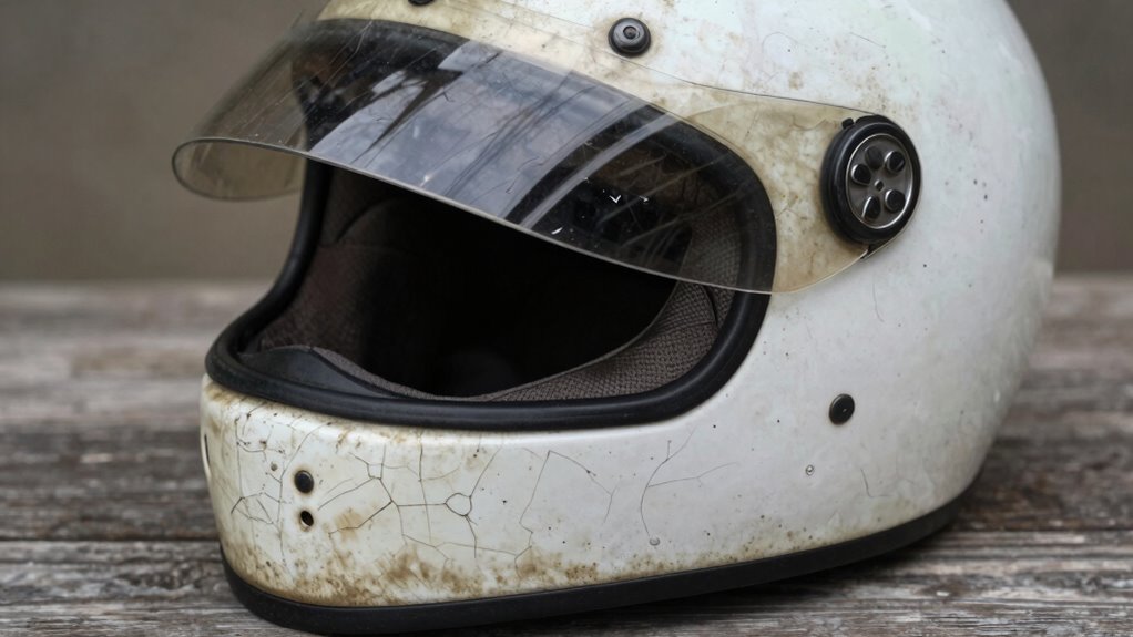 environmental exposure degrades helmet integrity