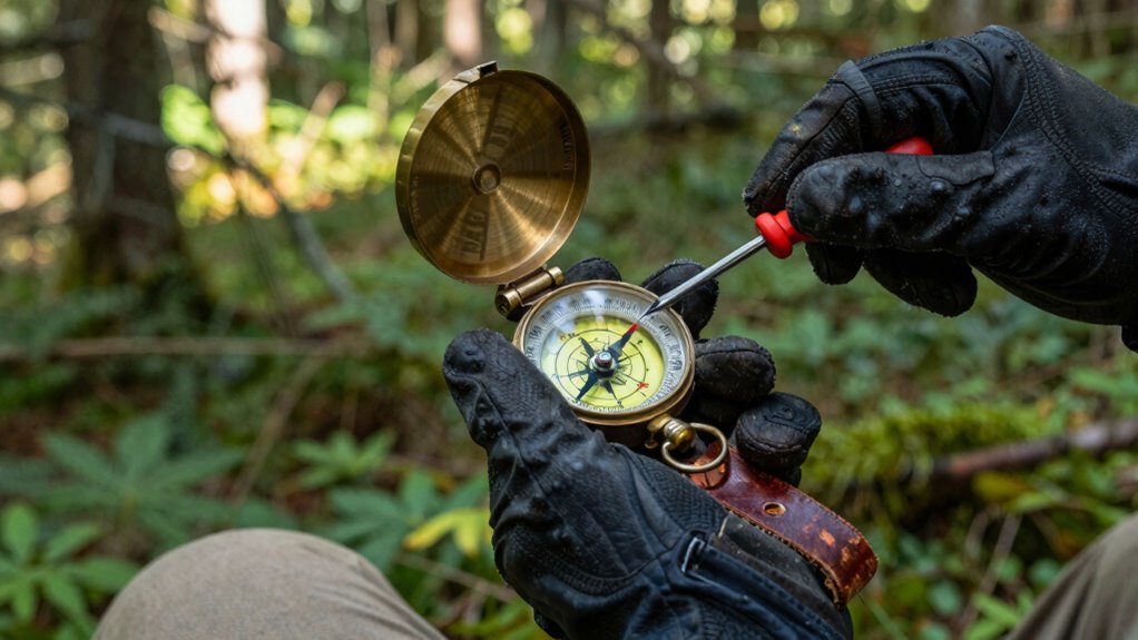 fix compass needle drift