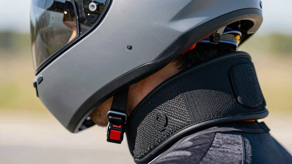 helmet and neck brace compatibility