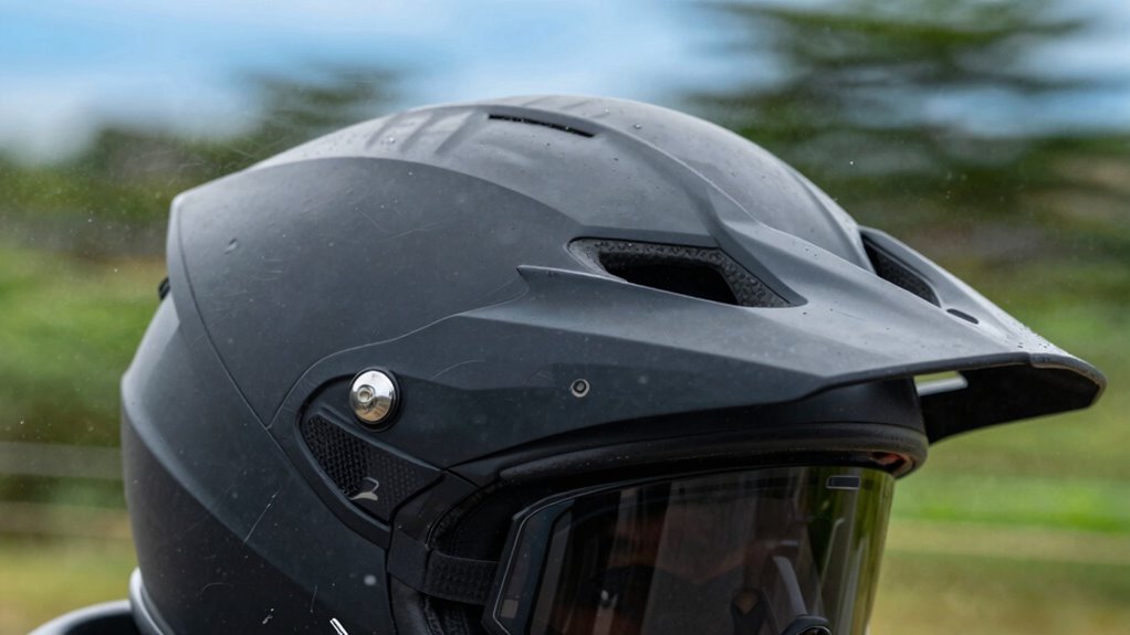 helmet design minimizes buffeting