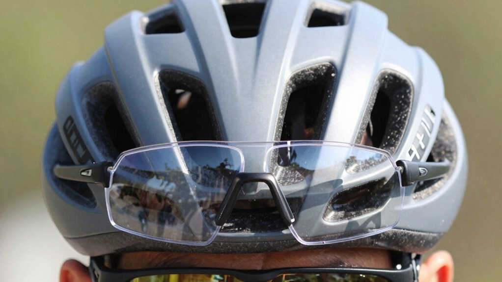 helmet fit and glasses