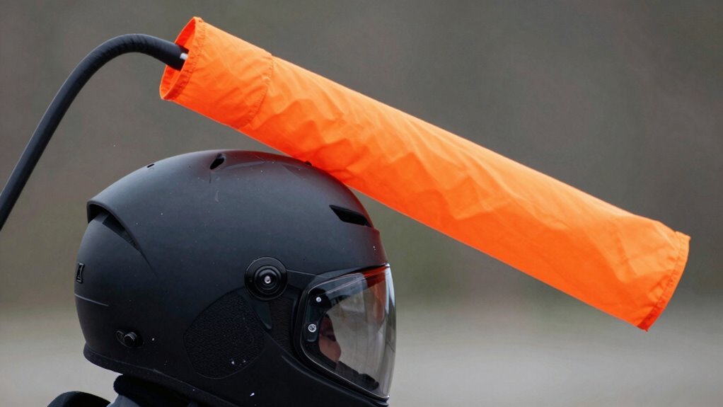 helmet wind sock technique