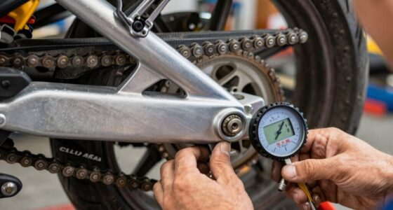 incorrect swingarm angle adjustment