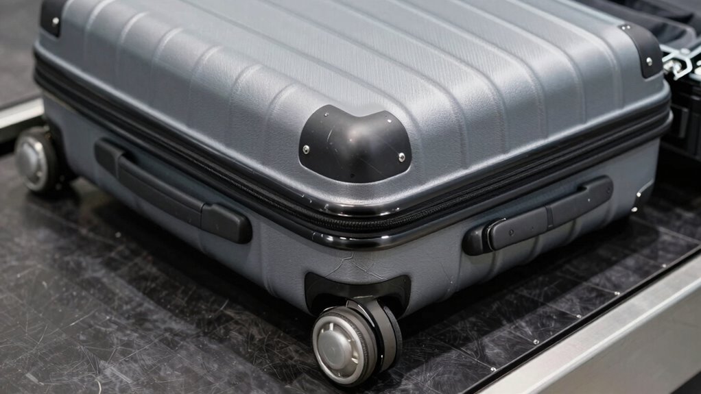 inspect suitcase frame regularly