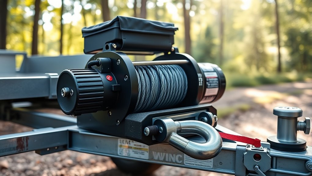 key trailer winch features