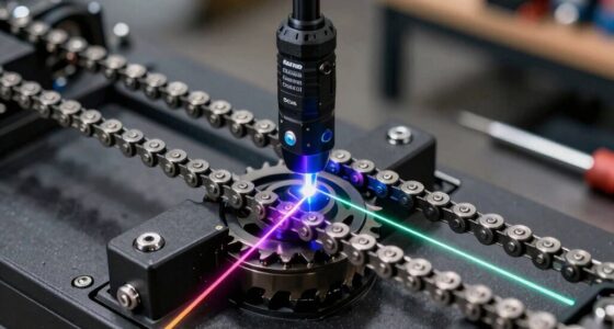 motorcycle chain alignment lasers