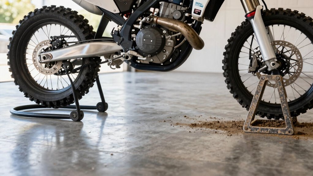 off road motorcycle stability