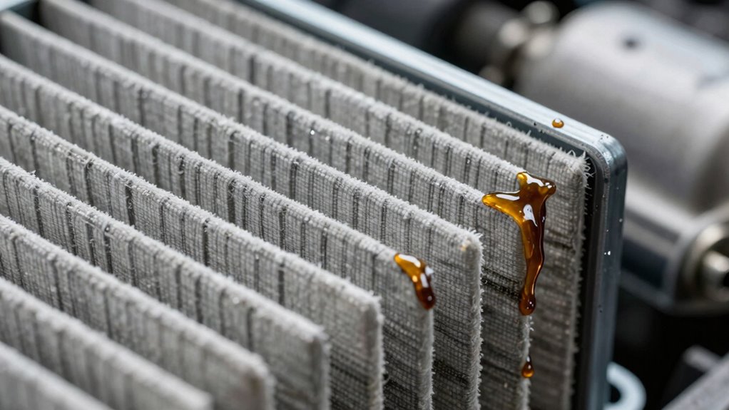 oil clogging engine filter