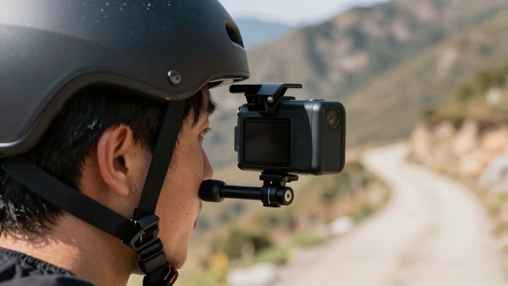 optimal helmet mount position