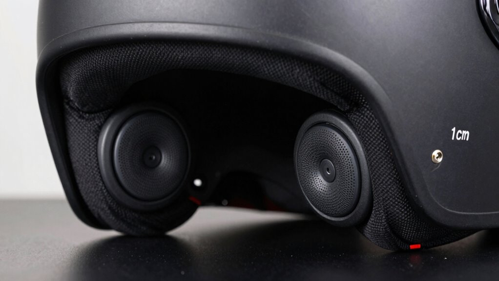 optimal helmet speaker placement