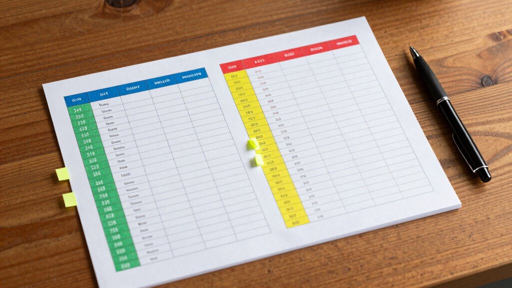 organize color code validate data