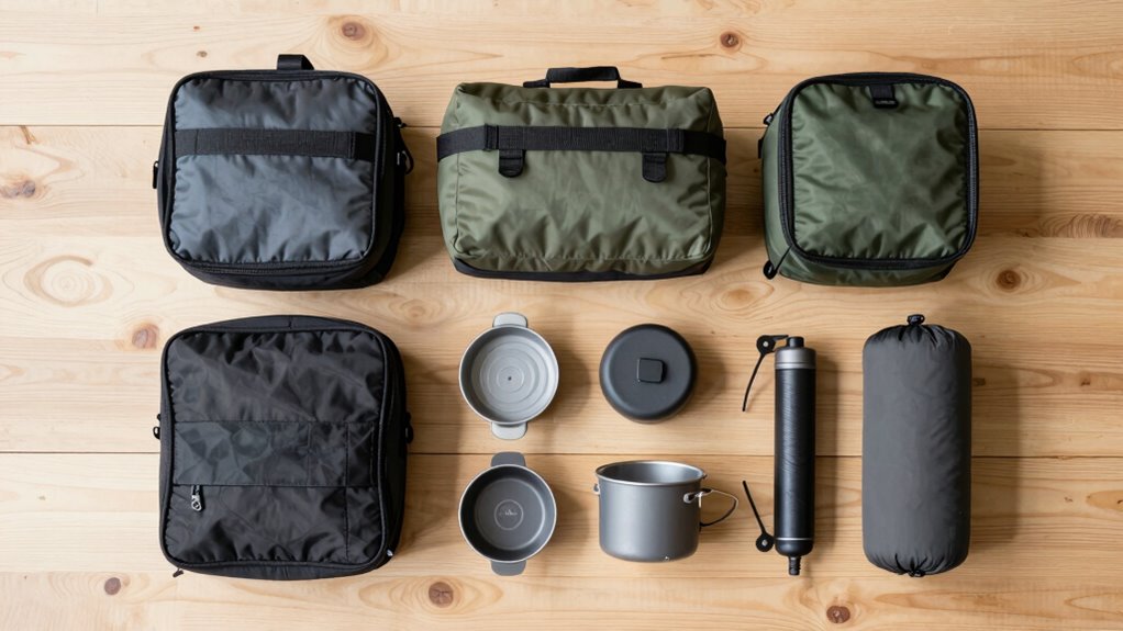 organize gear for balance