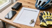 pre ride emergency communication checklist