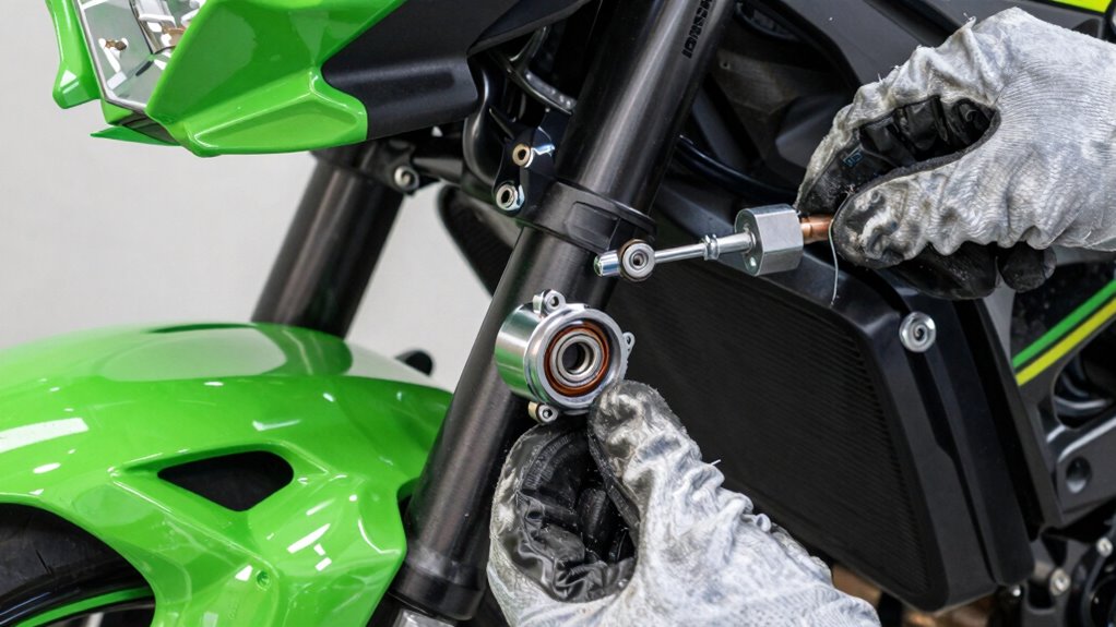 precise kawasaki steering adjustments