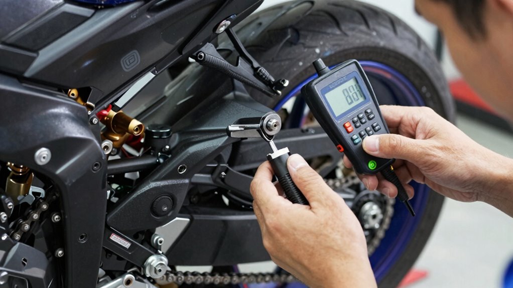 precise swingarm angle measurement