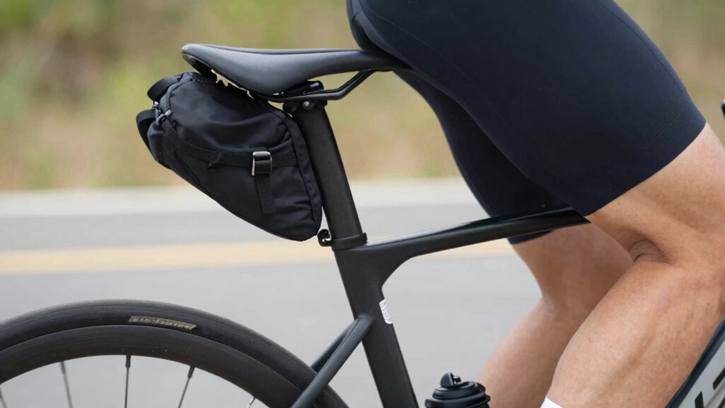 proper bag and saddle placement