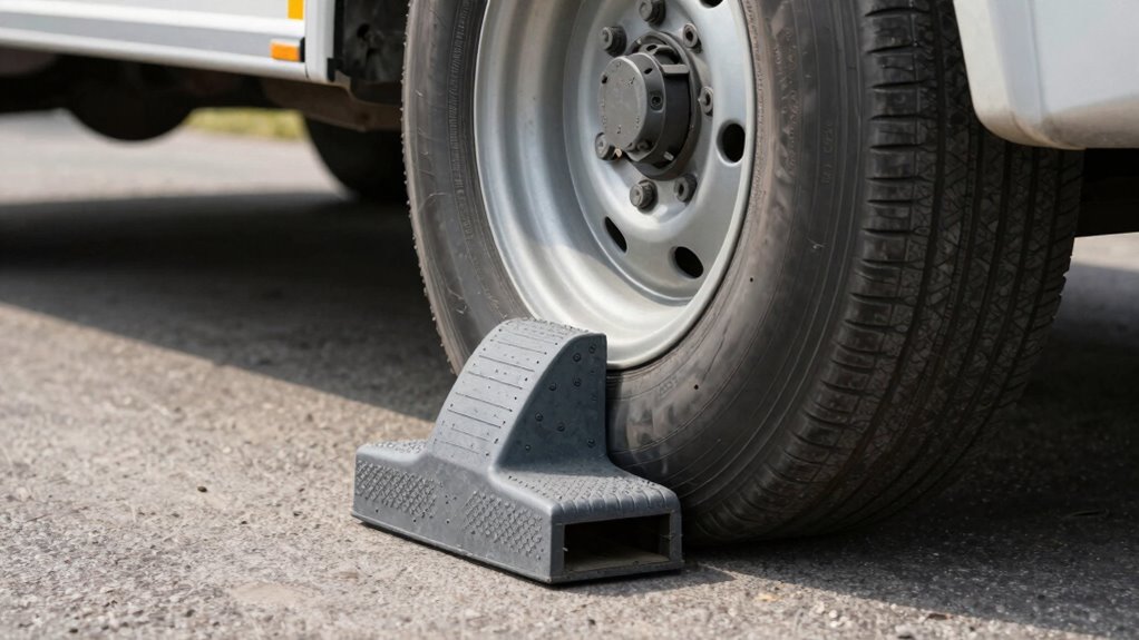 proper chock placement technique