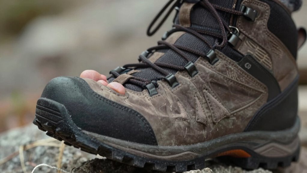 properly fitted hiking boots