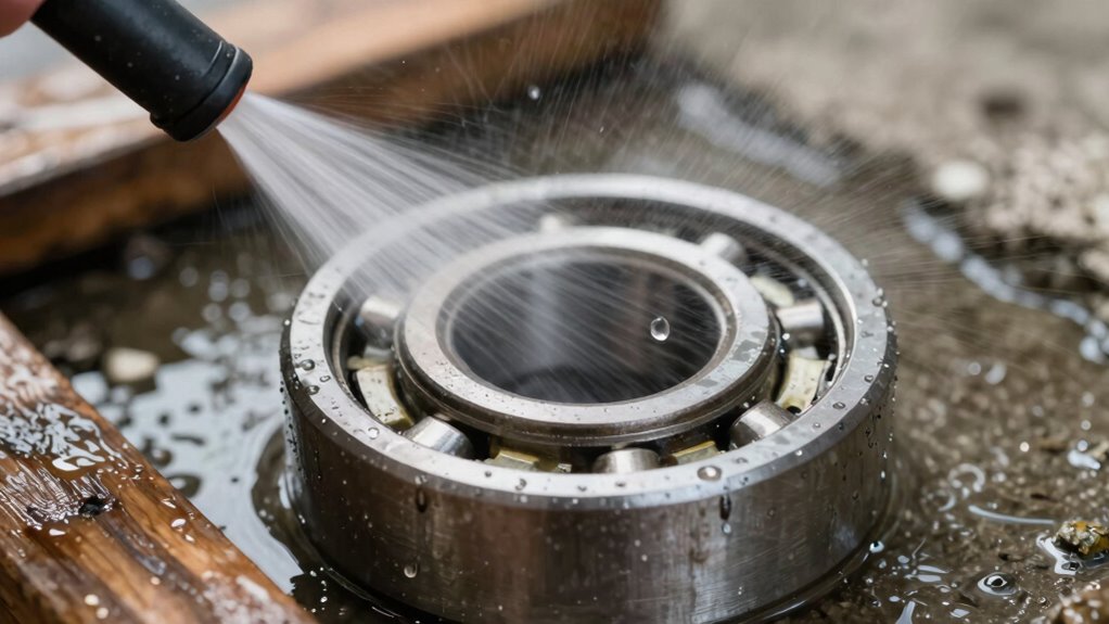 protect bearings during pressure washing