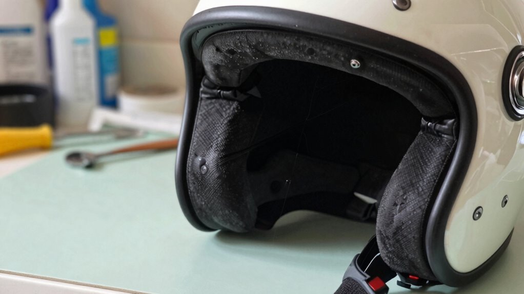 regular helmet cleaning and maintenance