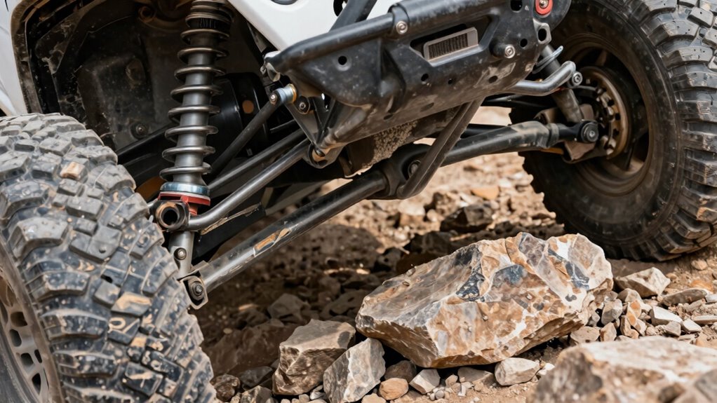 rocks cause steering damage