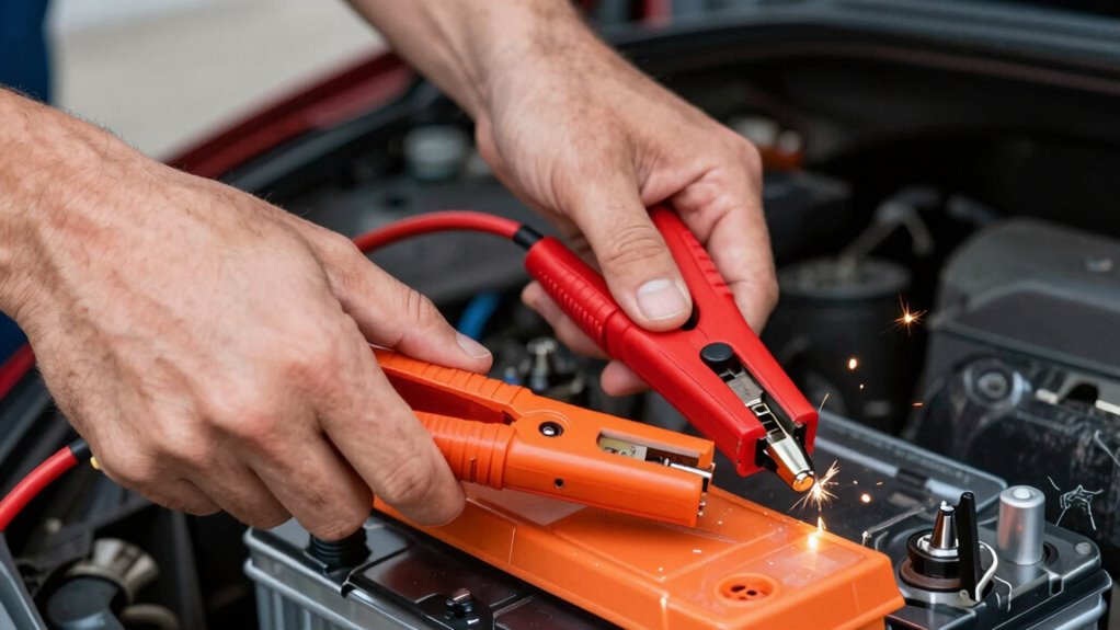 safe jump starter connection