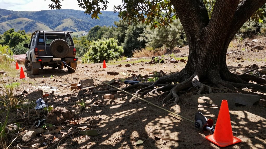 secure level ground area