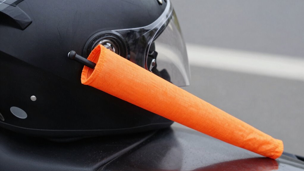 secure microphone with wind sock