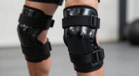 securely strap knee braces