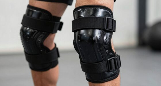 securely strap knee braces