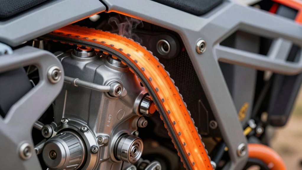 signs of belt overheating