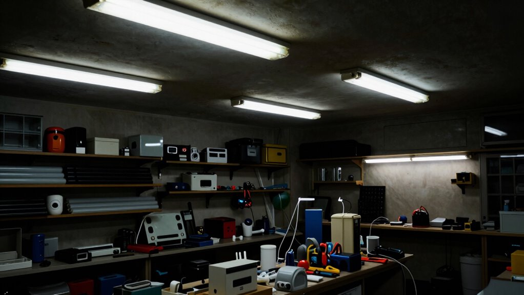 signs of failing shop lighting