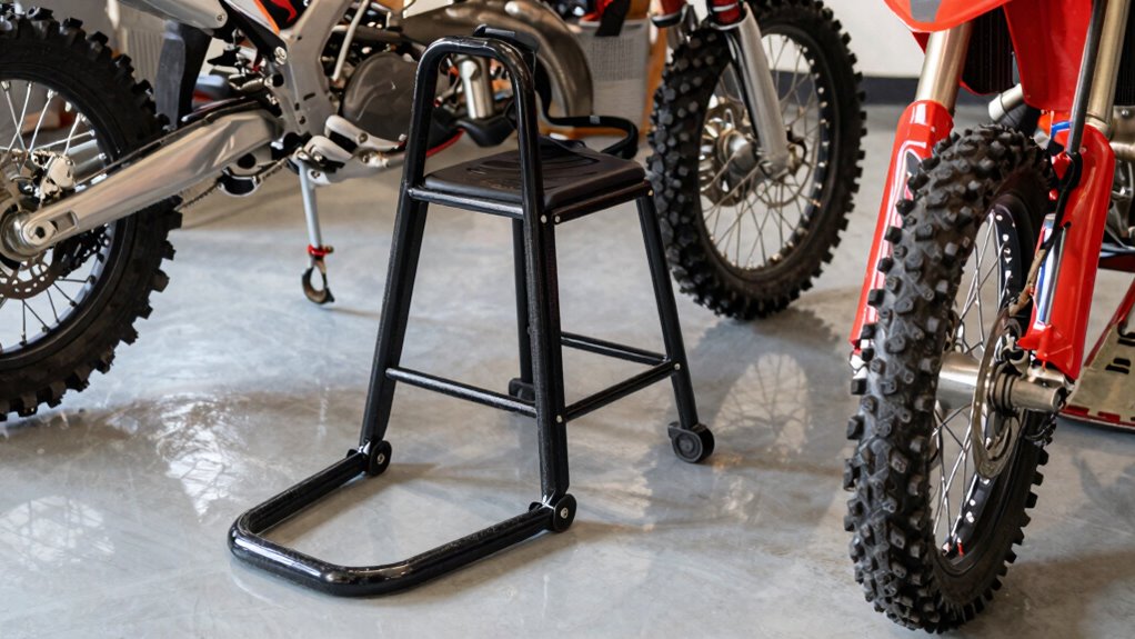 stable secure motorcycle stand