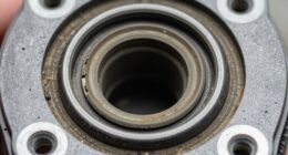 suspension seal leak debris