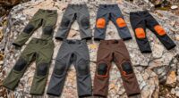 top adventure pants with knee brace