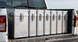 top aluminum truck storage