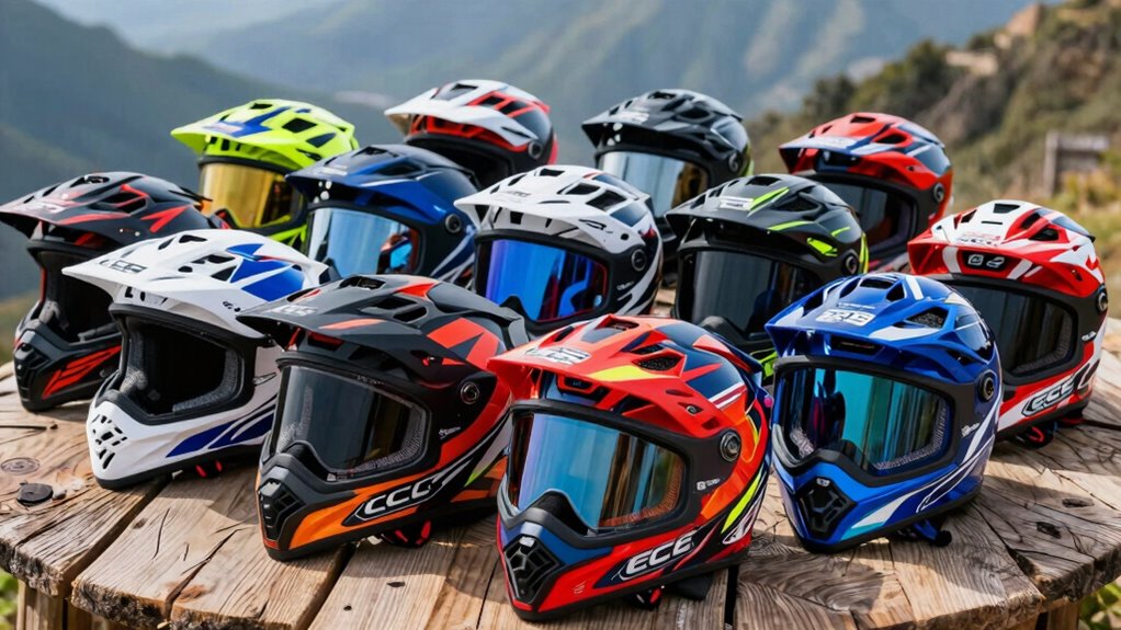 top ece 22 06 adventure helmets
