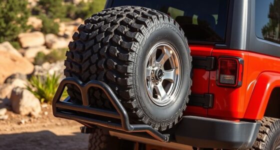 top hitch spare tire carriers