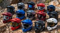 top off road glasses helmets