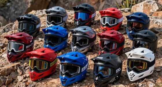 top off road glasses helmets