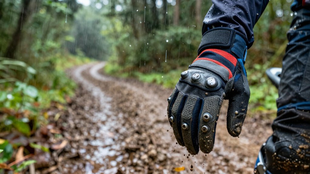 top off road waterproof gloves